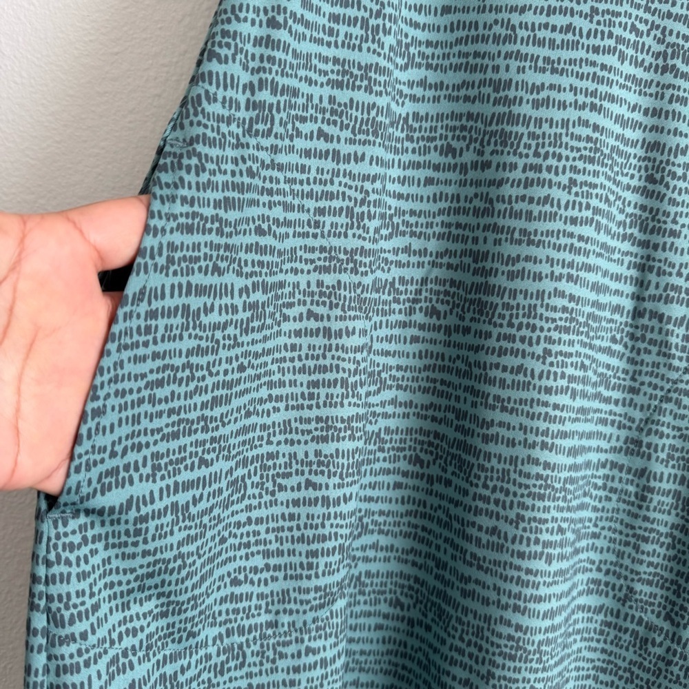 Prana Emerald Lake Dress Teal Sleeveless Pockets Outdoors XS - Picture 5 of 9